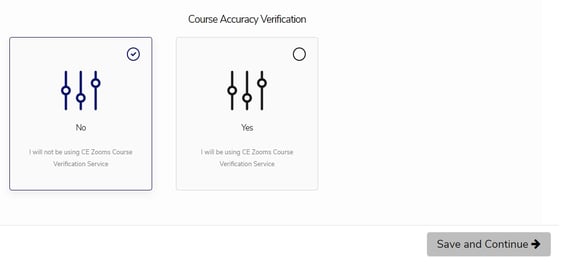 Course Accuracy Verification