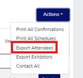 Export Attendees