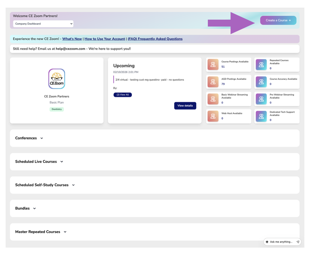 Section Overview: Adding an Event & Selecting the Type