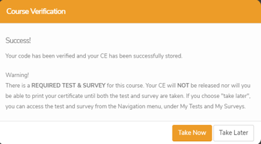 Take Test Survey